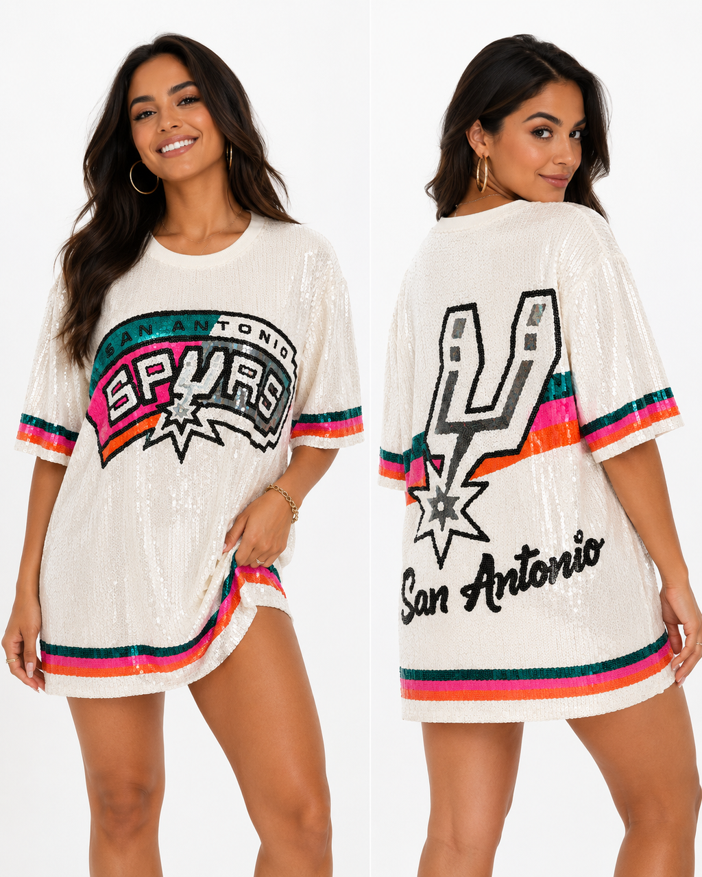 Spurs Retro Sequin Dress