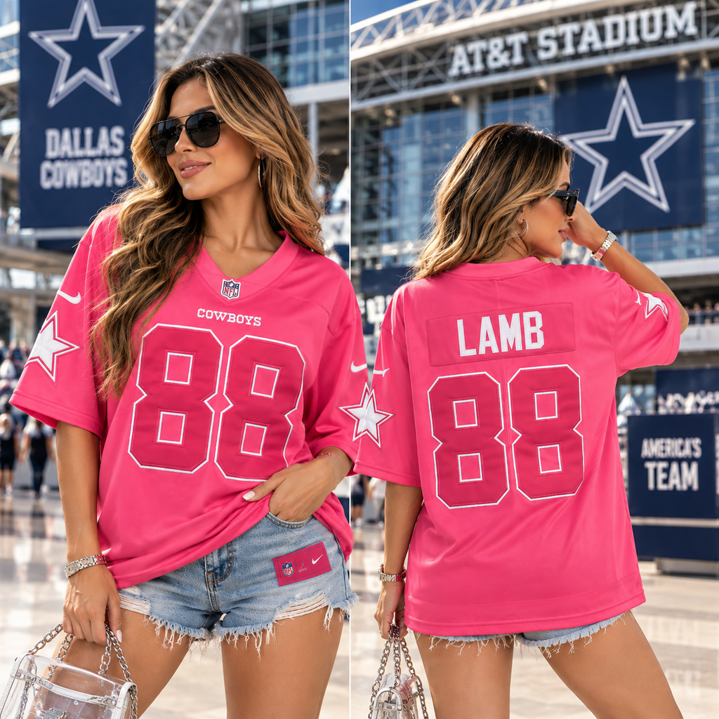Dallas Cowboys Pink Jersey - Lamb 88
