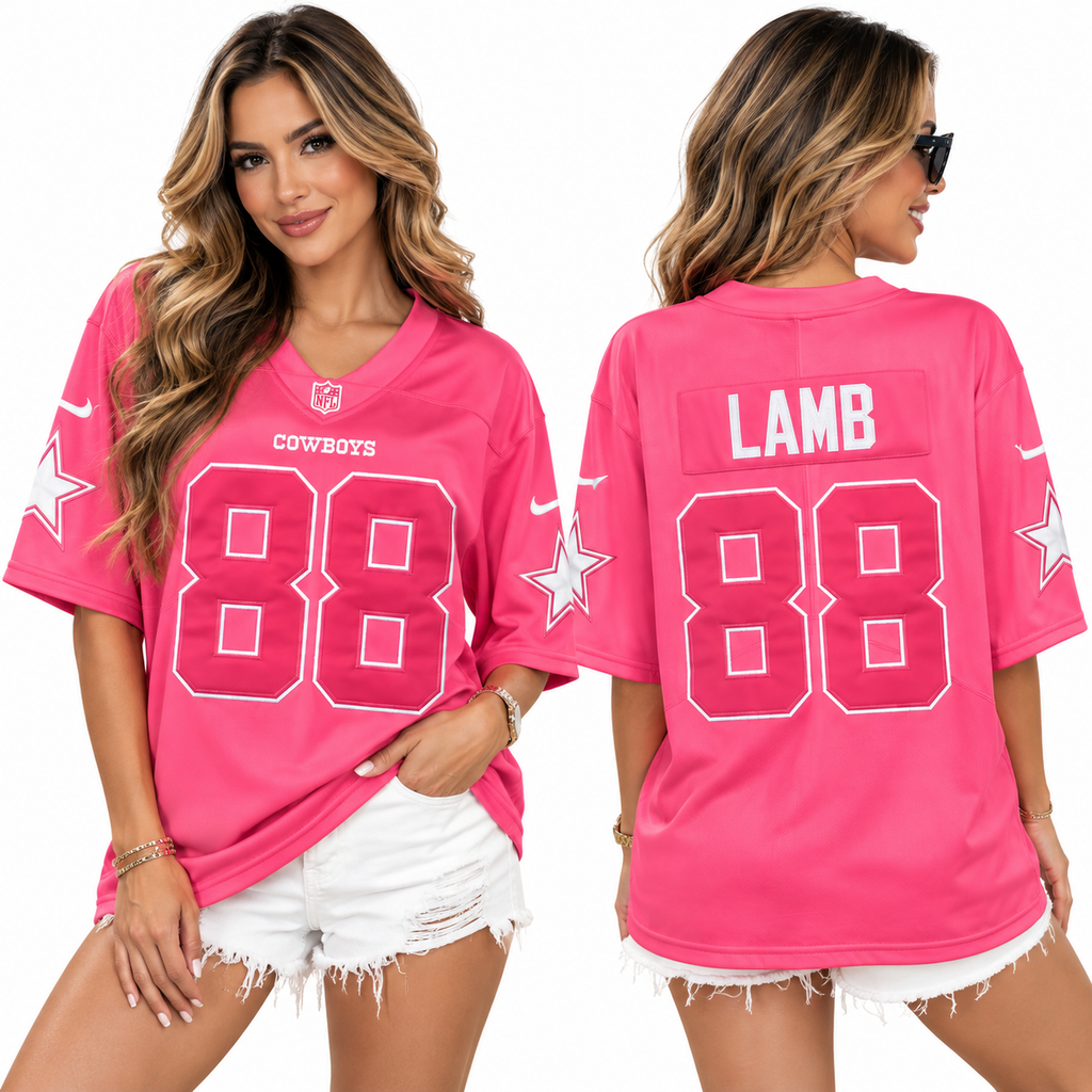 Dallas Cowboys Pink Jersey - Lamb 88