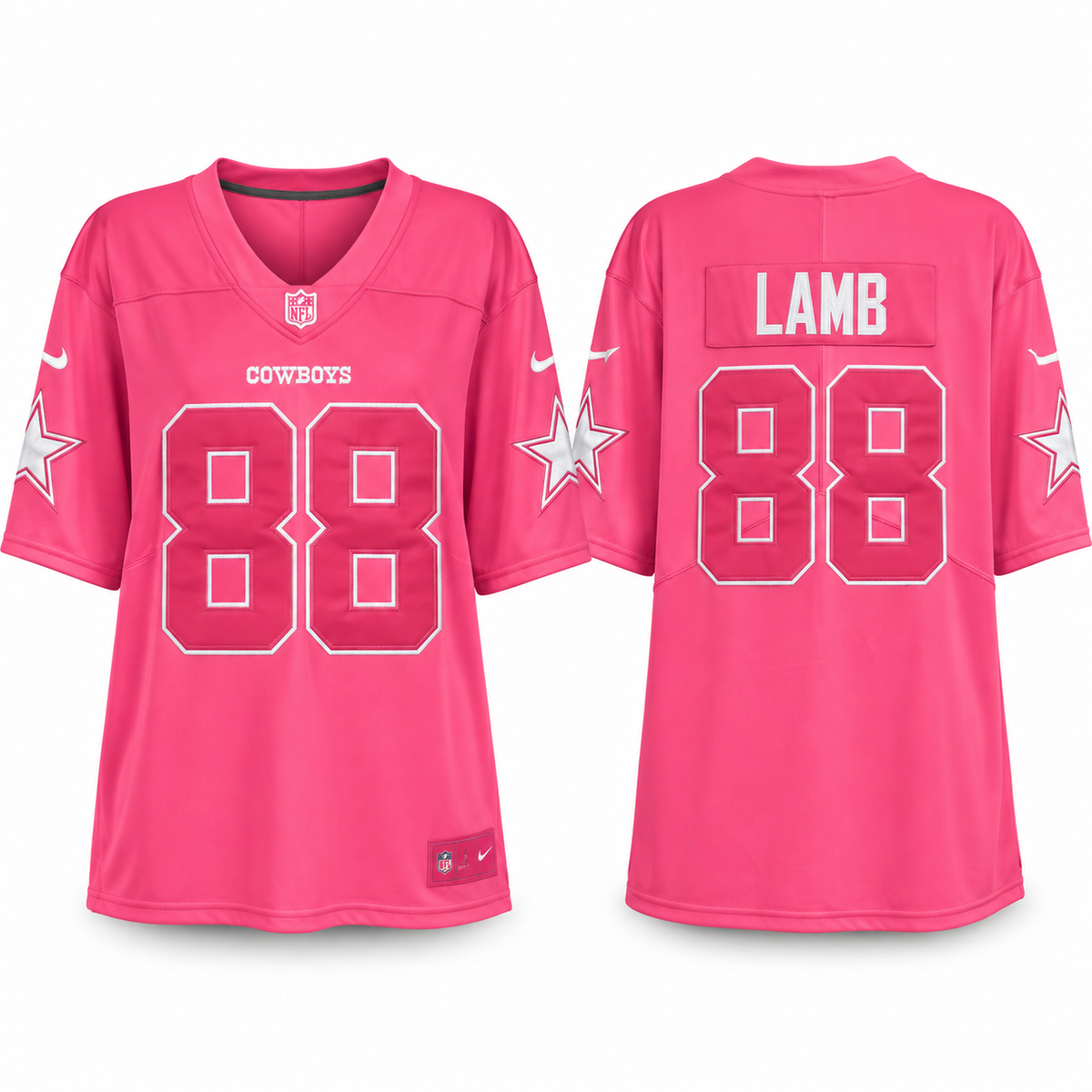 Dallas Cowboys Pink Jersey - Lamb 88
