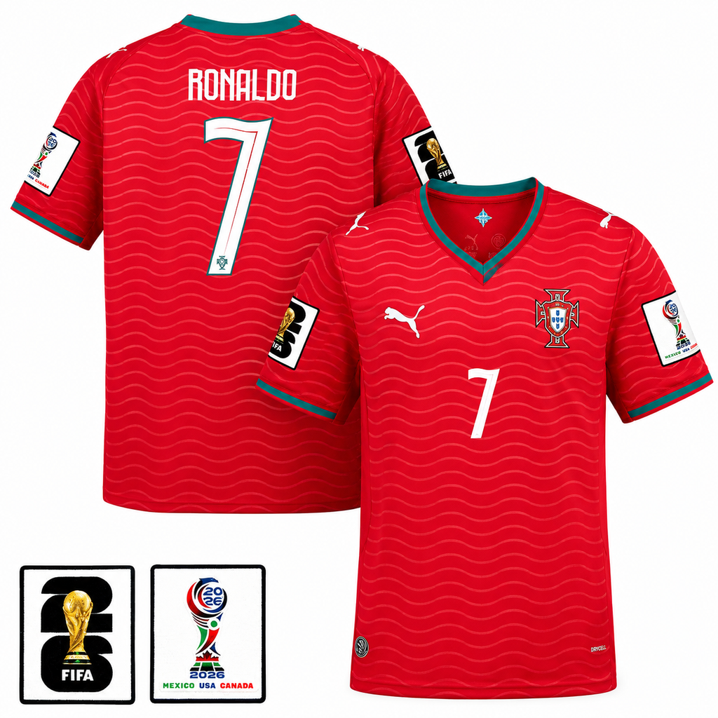 Portugal Ronaldo #7 Soccer Jersey – World Cup 2026 Edition