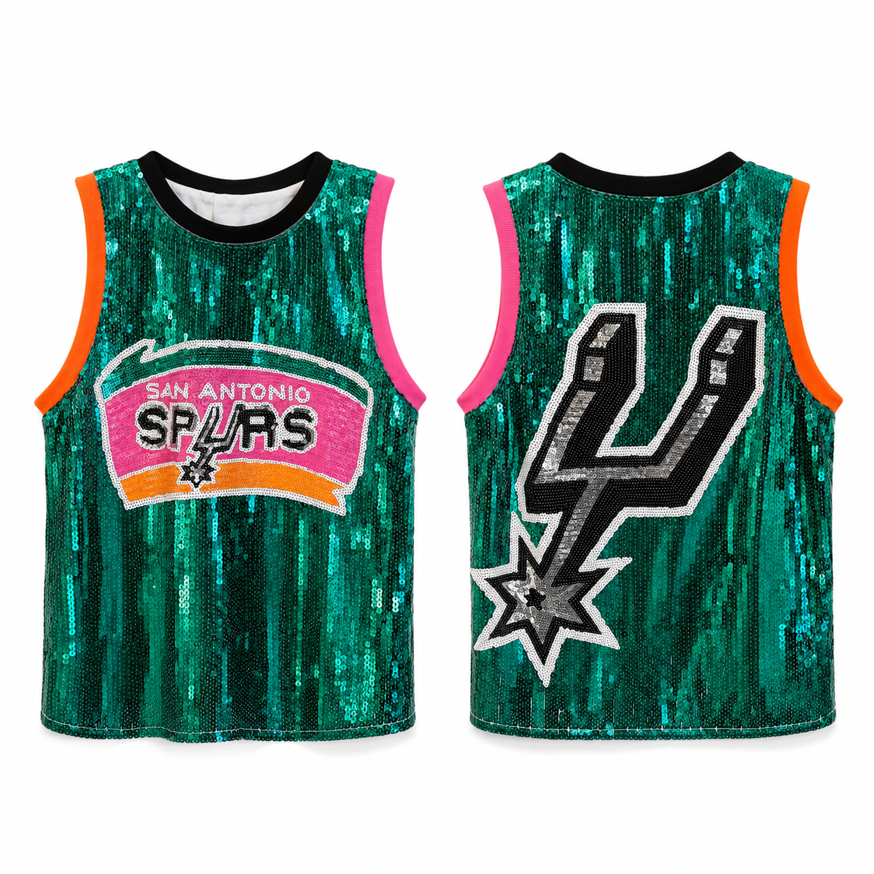 Spurs Sequin Teal Jersey