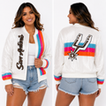 San Antonio Spurs Sequin Bomber Jacket