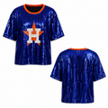 Houston Astros Sequin Crop Shirt