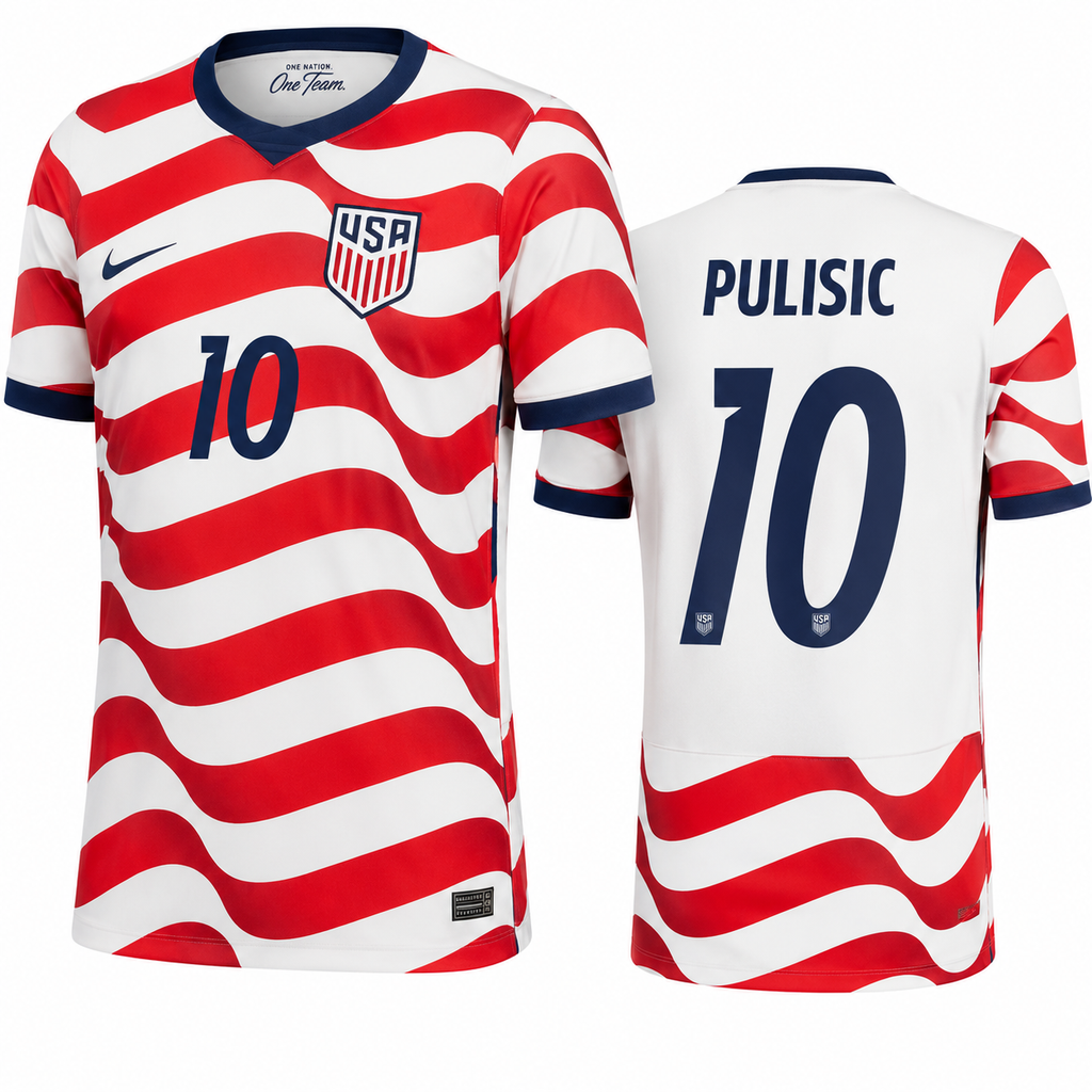 USA #10 Pulisic Fifa World Cup White Jersey