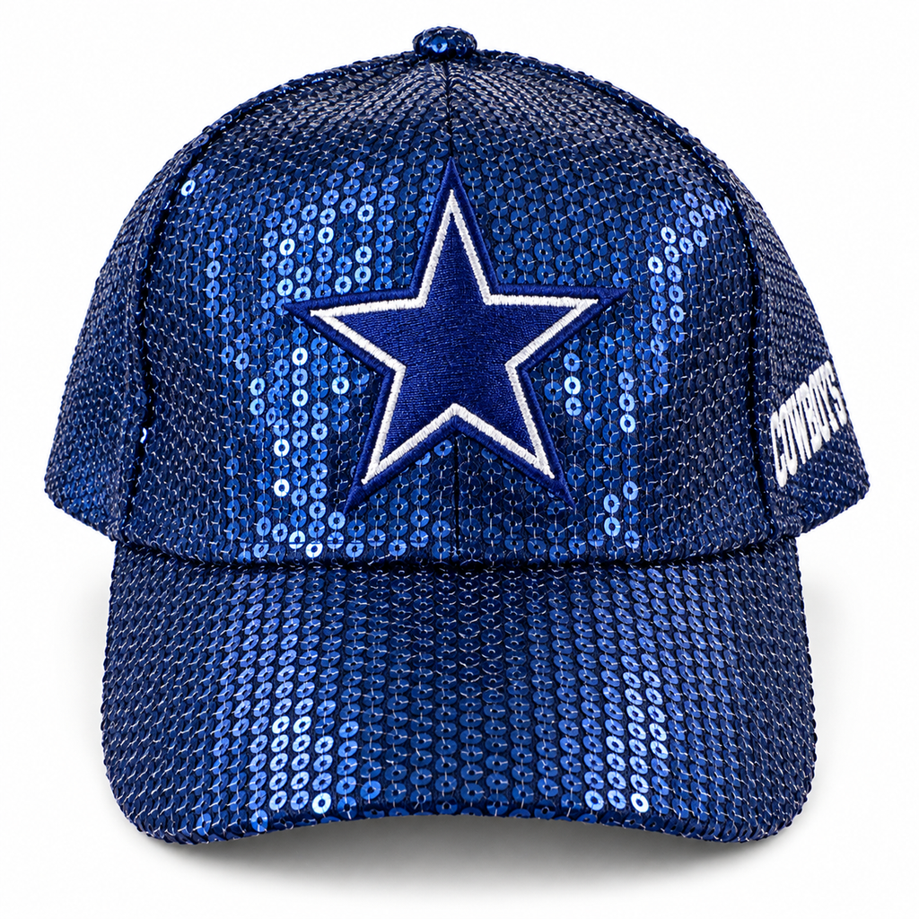 Dallas Sequin Star Cap – Navy Blue
