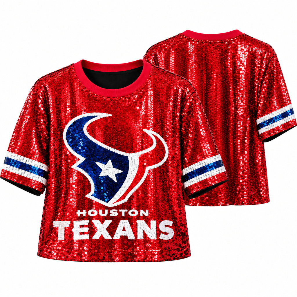 Houston Texans Sequin Game Day Top