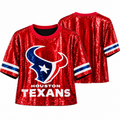 Houston Texans Sequin Game Day Top