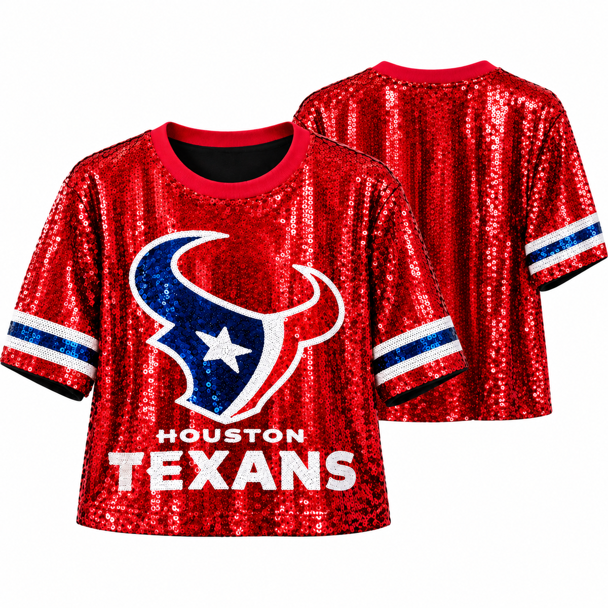 Houston Texans Sequin Game Day Top