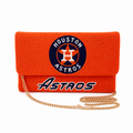 Houston Astros Beaded Convertible Clutch, Crossbody & Sling Bag