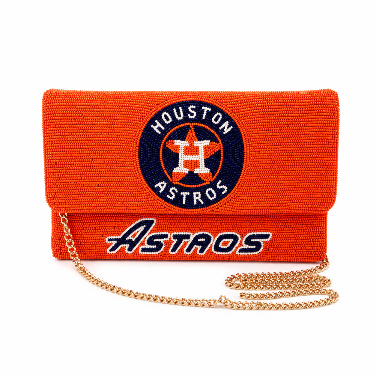 Houston Astros Beaded Convertible Clutch, Crossbody & Sling Bag