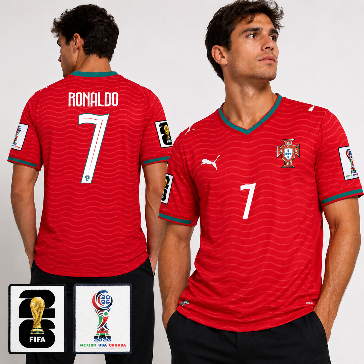 Portugal Ronaldo #7 Soccer Jersey – World Cup 2026 Edition