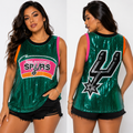 Spurs Sequin Teal Jersey