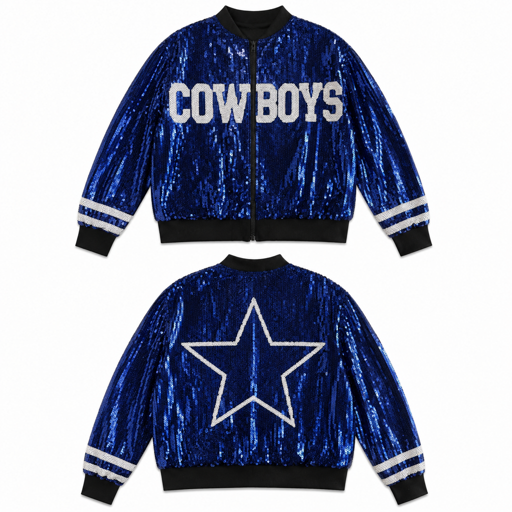 Dallas Cowboys Sequin Bomber Jacket
