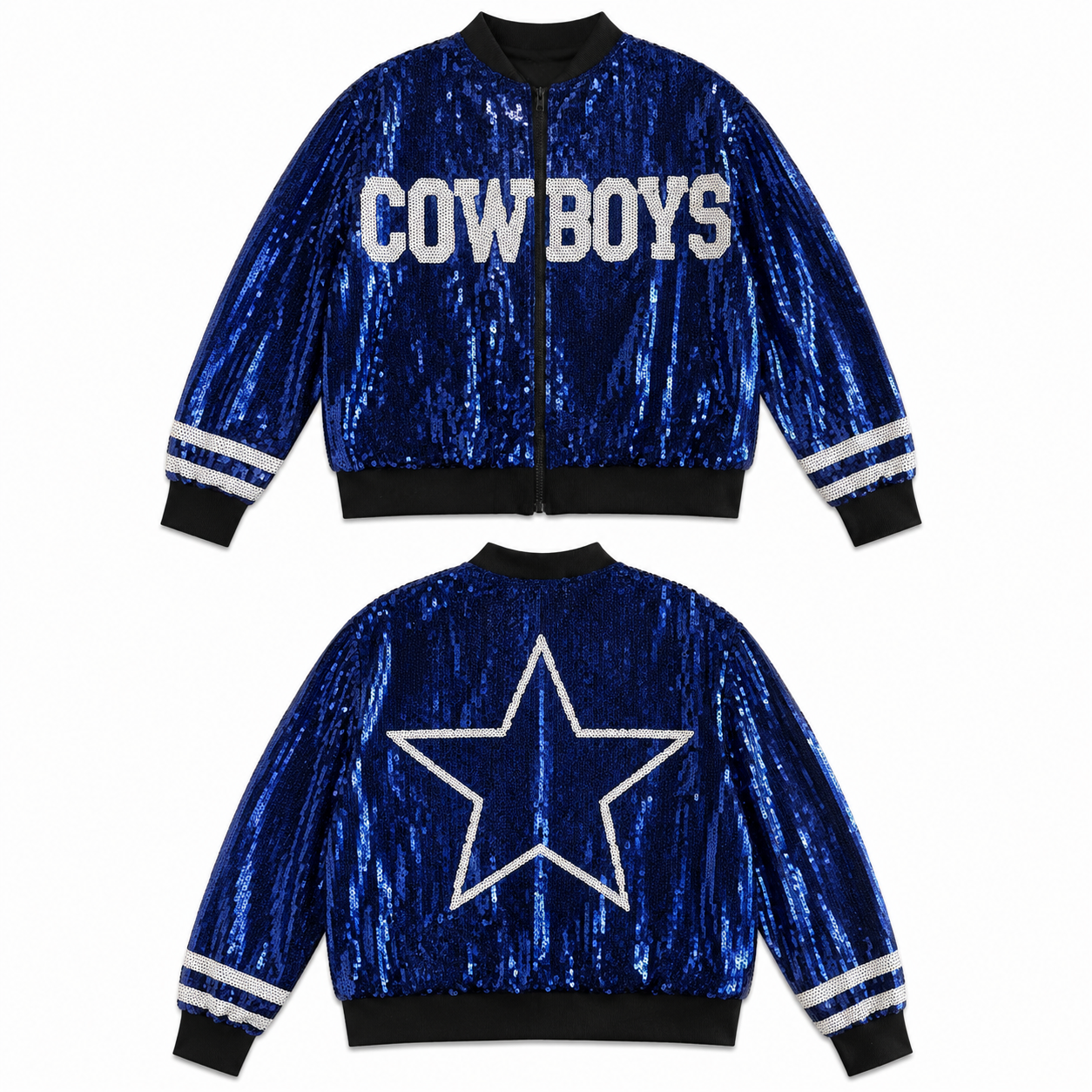 Dallas Cowboys Sequin Bomber Jacket