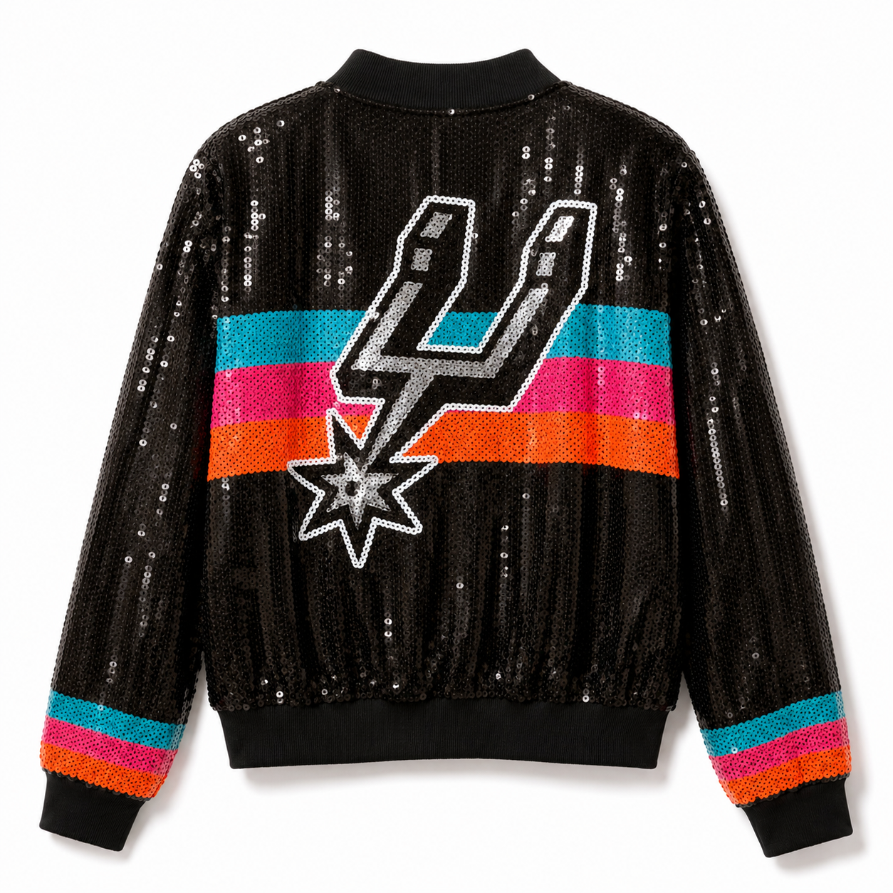San Antonio Spurs Sequin Bomber Jacket