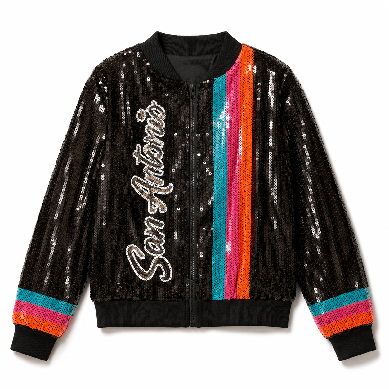 San Antonio Spurs Sequin Bomber Jacket
