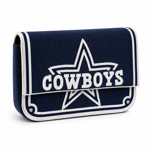 Dallas Cowboys Beaded Shoulder Bag