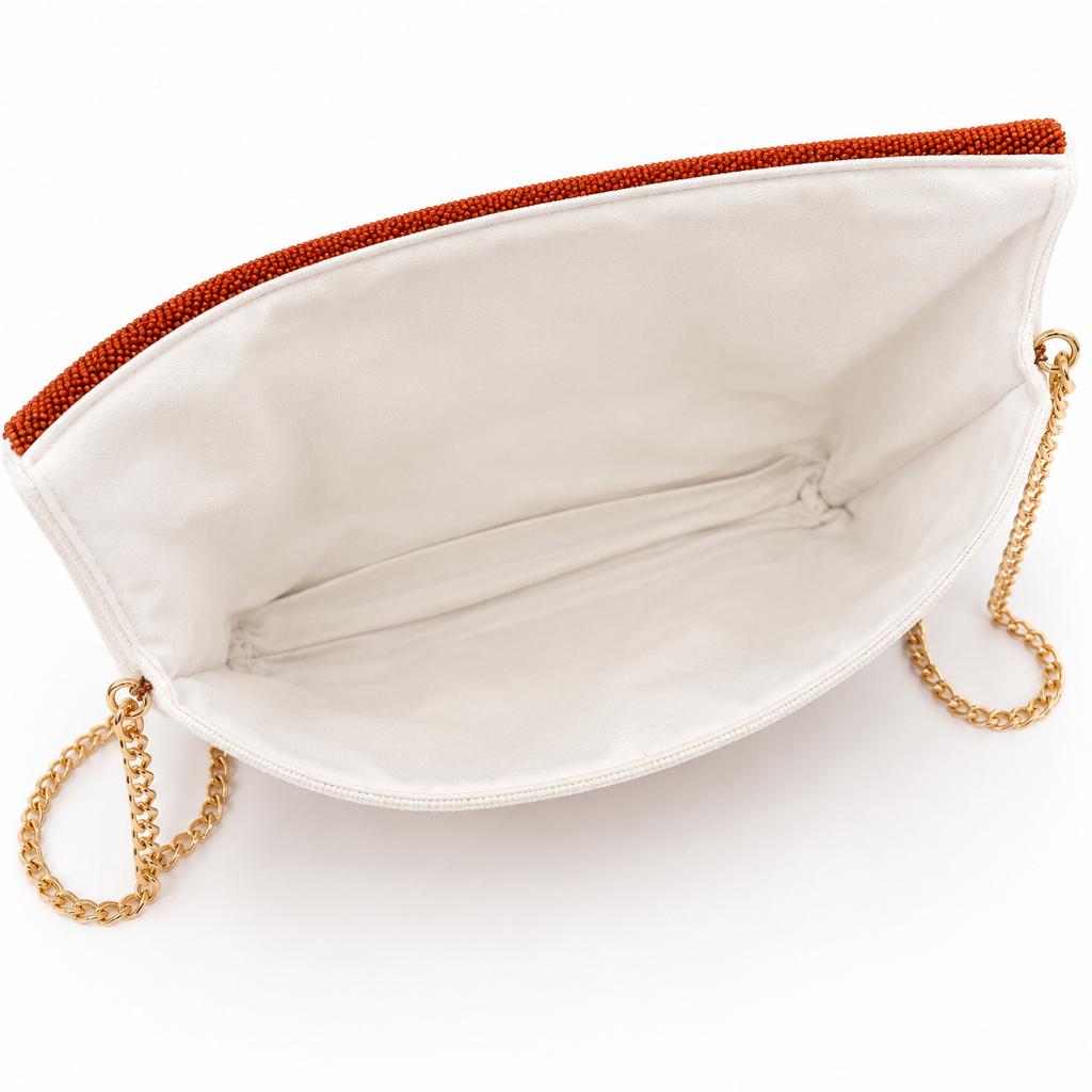 Texas Longhorns "Hook 'Em" Beaded Crossbody Bag