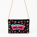 San Antonio Spurs Color Pop Beaded Crossbody Clutch