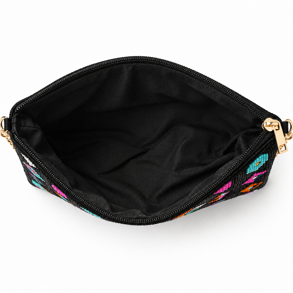 San Antonio Spurs Color Pop Beaded Crossbody Clutch