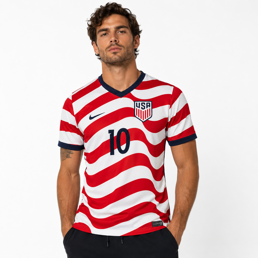 USA #10 Pulisic Fifa World Cup White Jersey