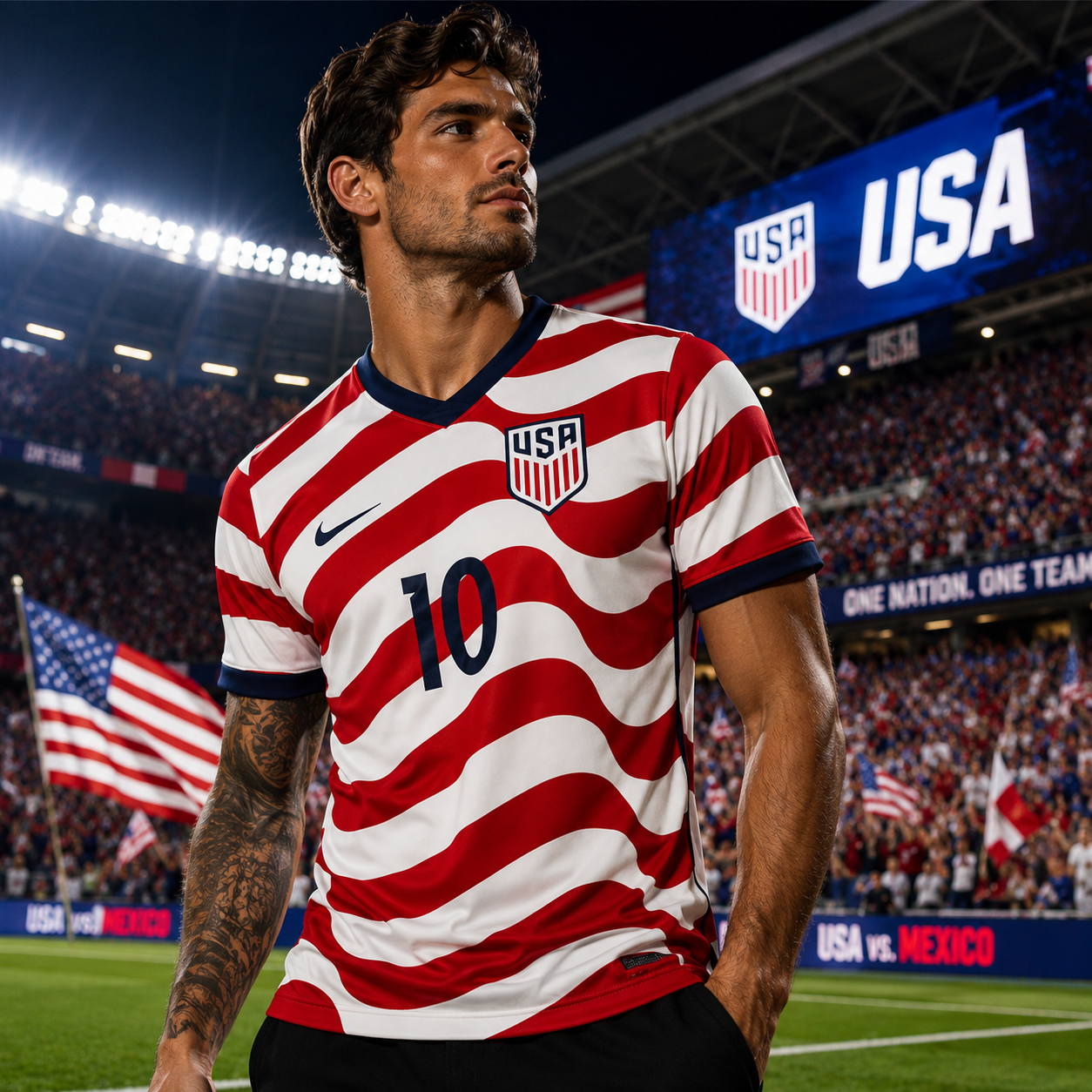 USA #10 Pulisic Fifa World Cup White Jersey