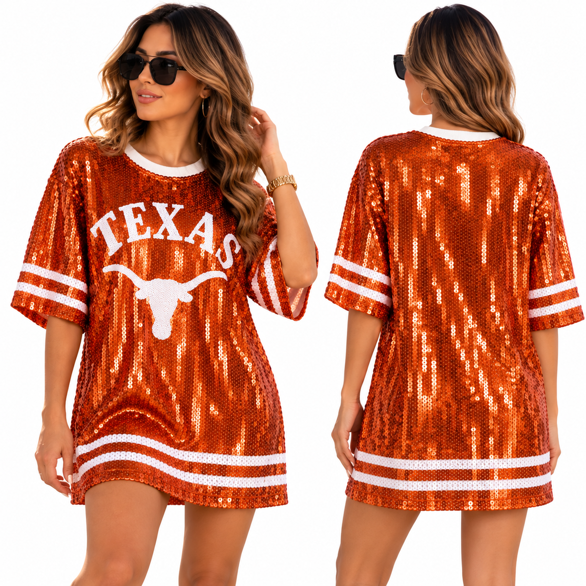 Texas Longhorns Sequin Mini Dress