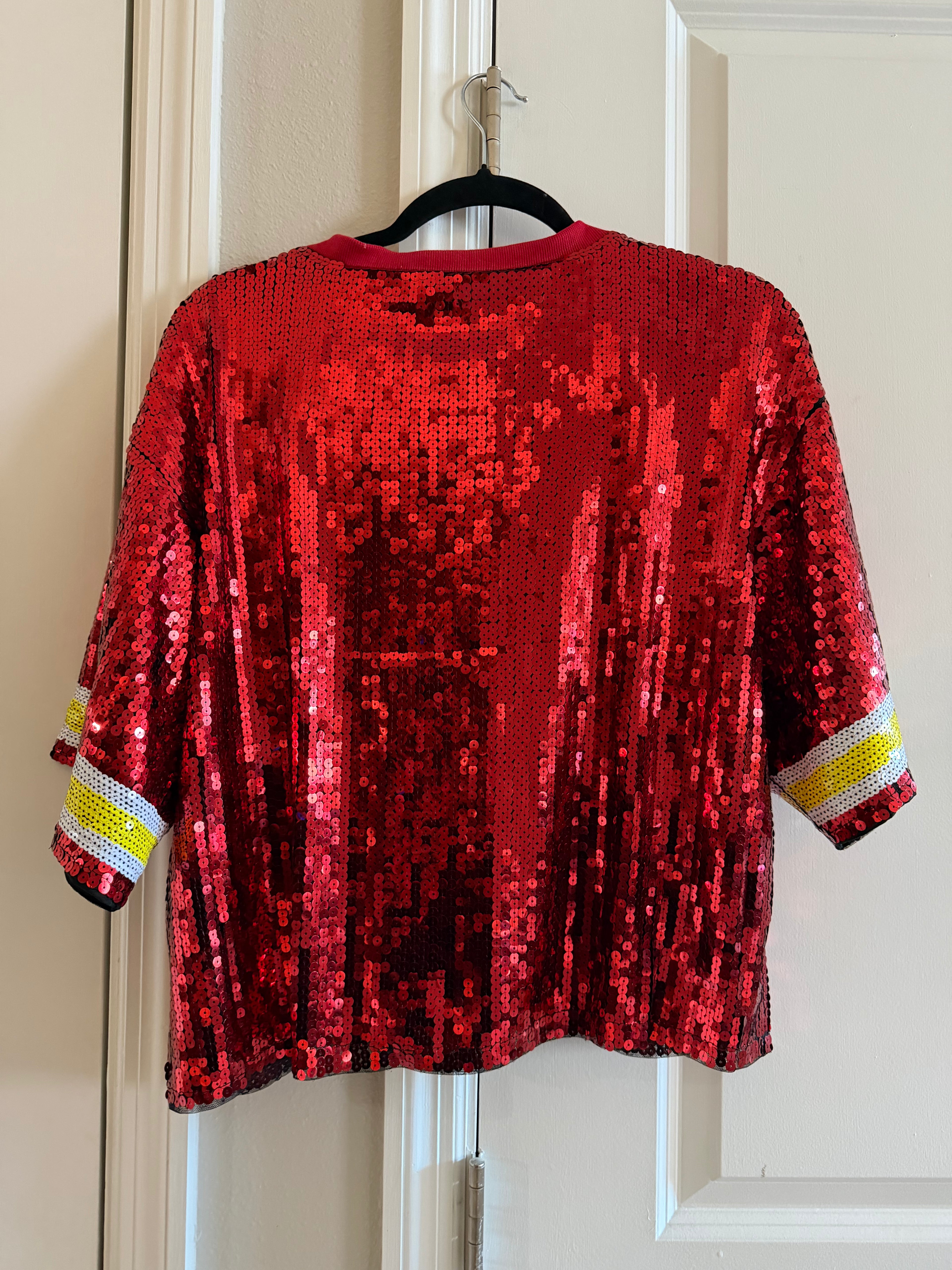 Kansas City Chiefs Sequin Crop Top