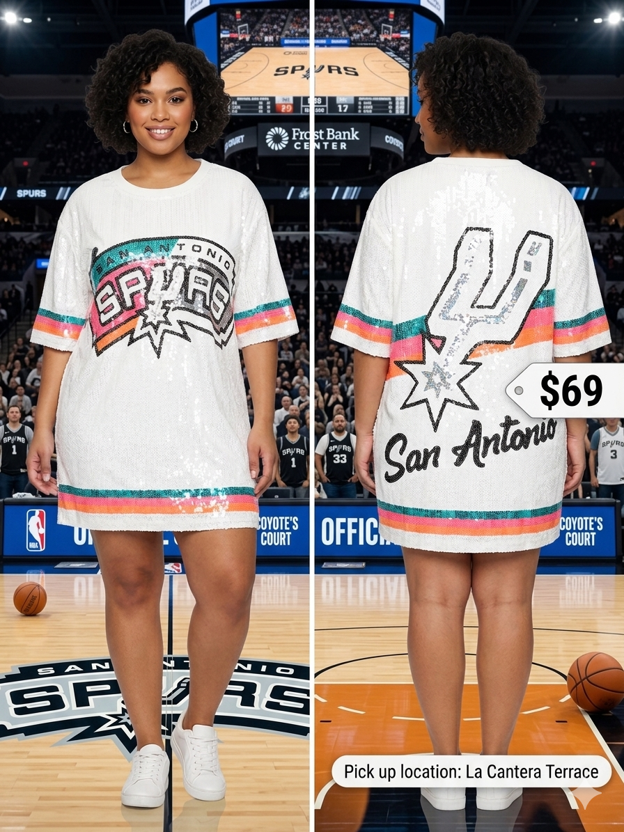 Spurs Retro Sequin Dress