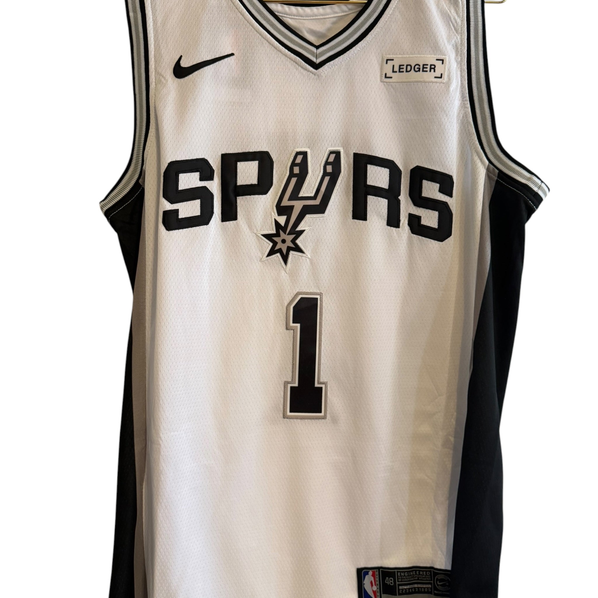 ウェア Spurs #1 NBA Finals AUGmaeJersey48 1 Wembanyama White Spurs 2026 Finals Edition – Azena Closet