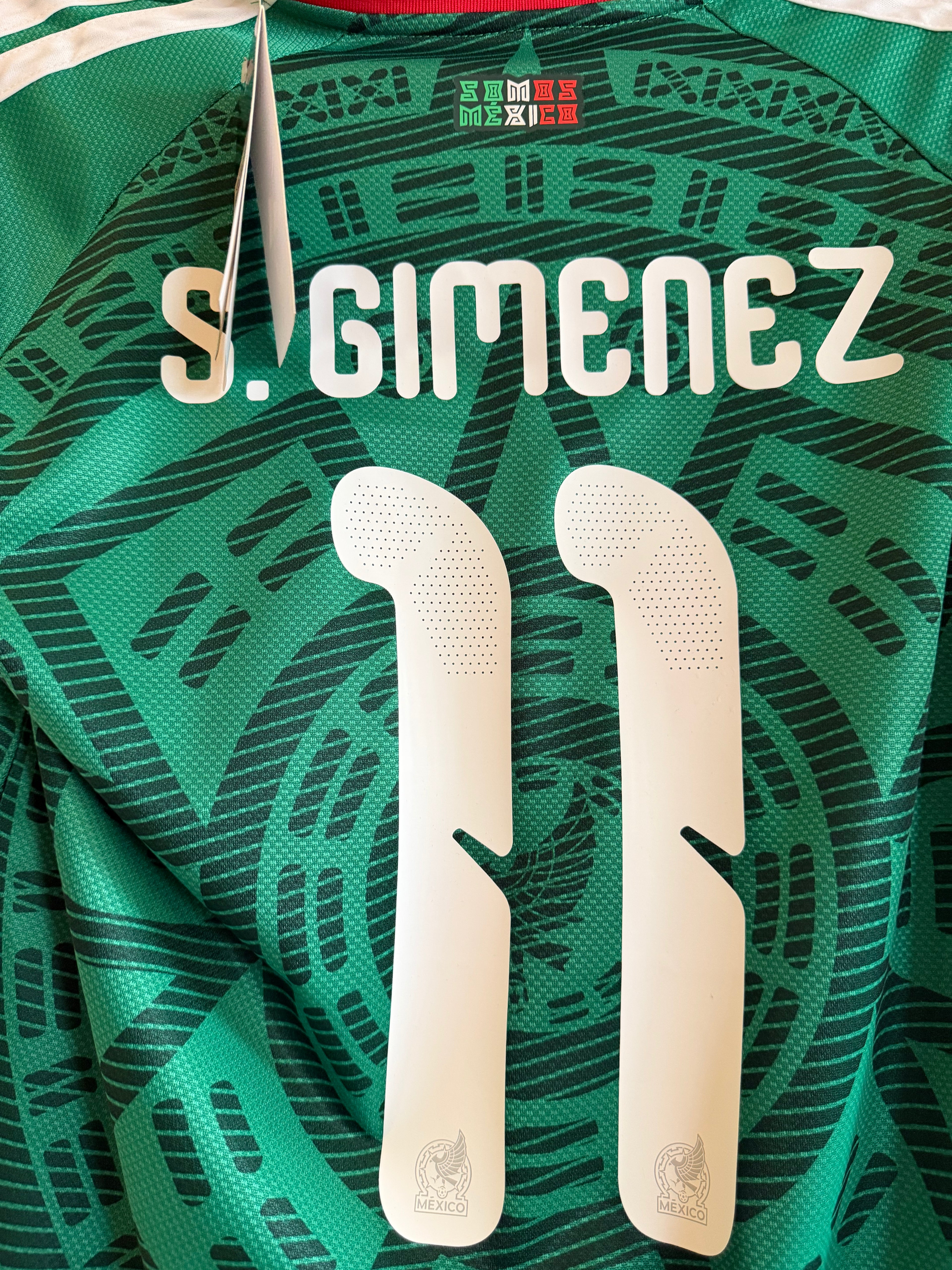 Mexico #11 S.Gimenez Fifa World Cup Green Jersey