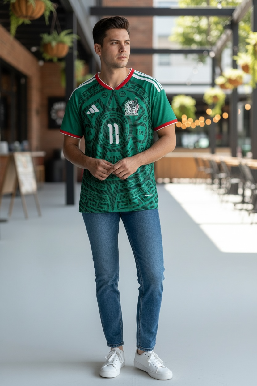 Mexico #11 S.Gimenez Fifa World Cup Green Jersey