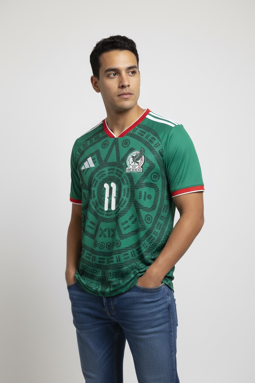 Mexico #11 S.Gimenez Fifa World Cup Green Jersey