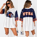 UTSA Roadrunners Sequin Game Day Shirt Dress